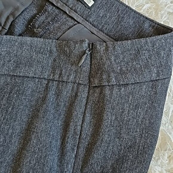 Talbots Women's Dress Pants Size 6 Dark Grey Chatham Ankle Fitted Side Zipper - Picture 11 of 15